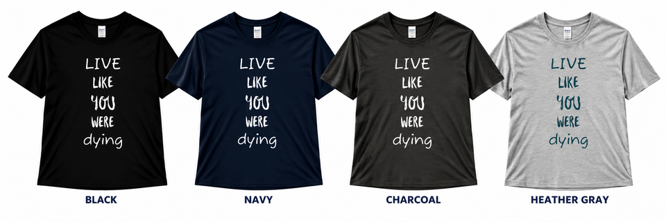 Four shirt colors, one timeless message