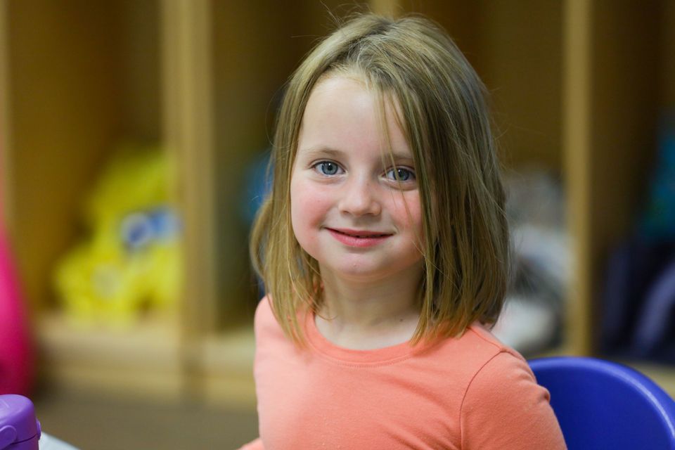 Girl bigger smiling