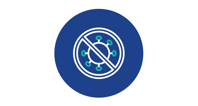 Fusion Biologics icon for inflammation reduction and infection protection.