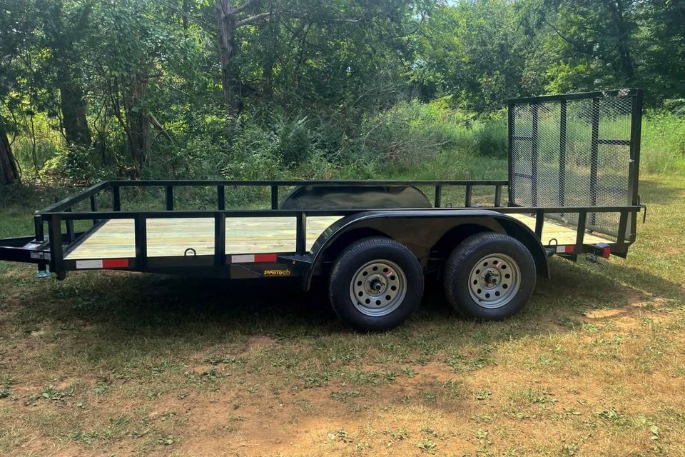 U614 t protech trailers 14 ft duel axle utility trailer
