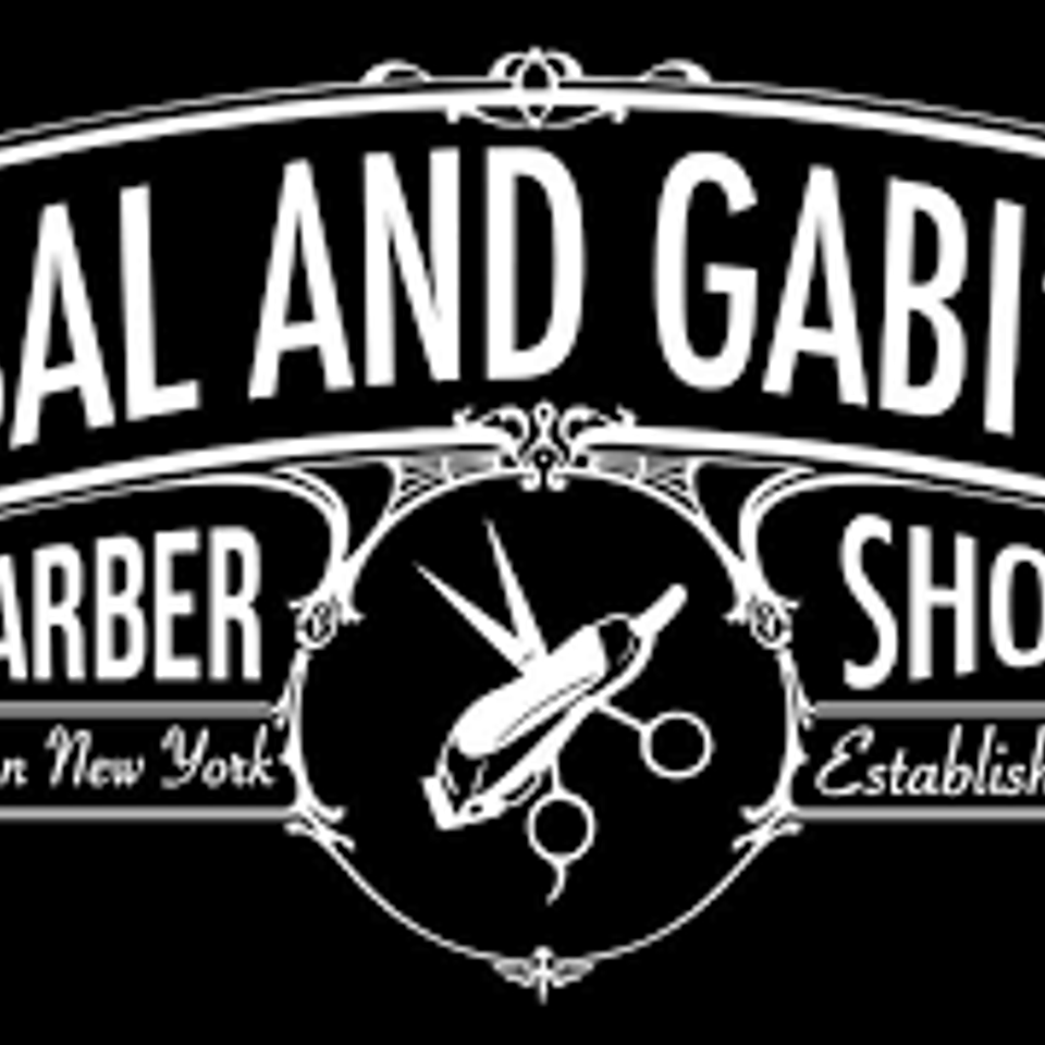 Sal and gabis barbership logo