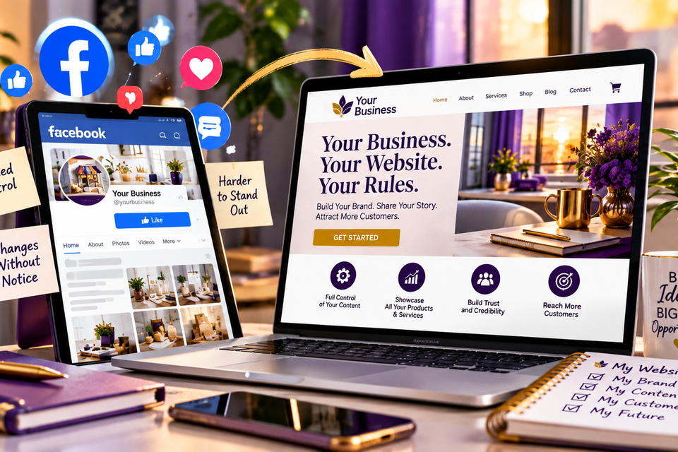 Social media vs. your website