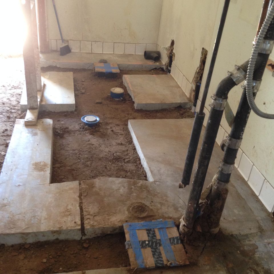 New construction work done by Bernal's Plumbing 