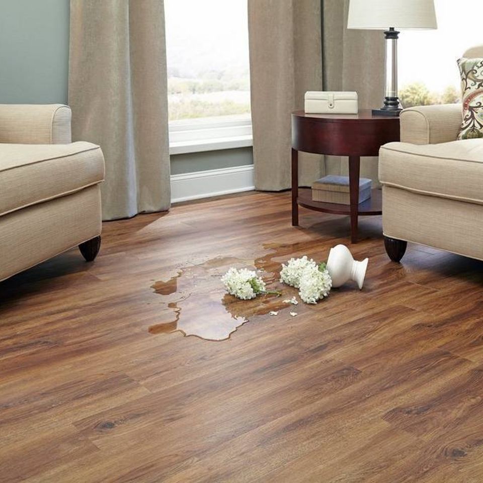 100109859 nucore gunstock oak plank cork livingroom floor traditional room