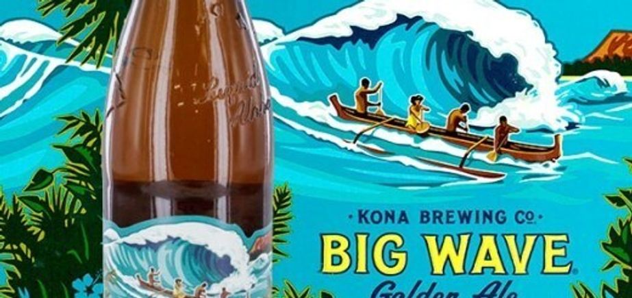 Kona beer kona brewing big wave golden ale