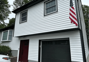 siding on a two story house