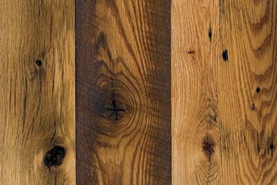 Reclaimed oak   distressed