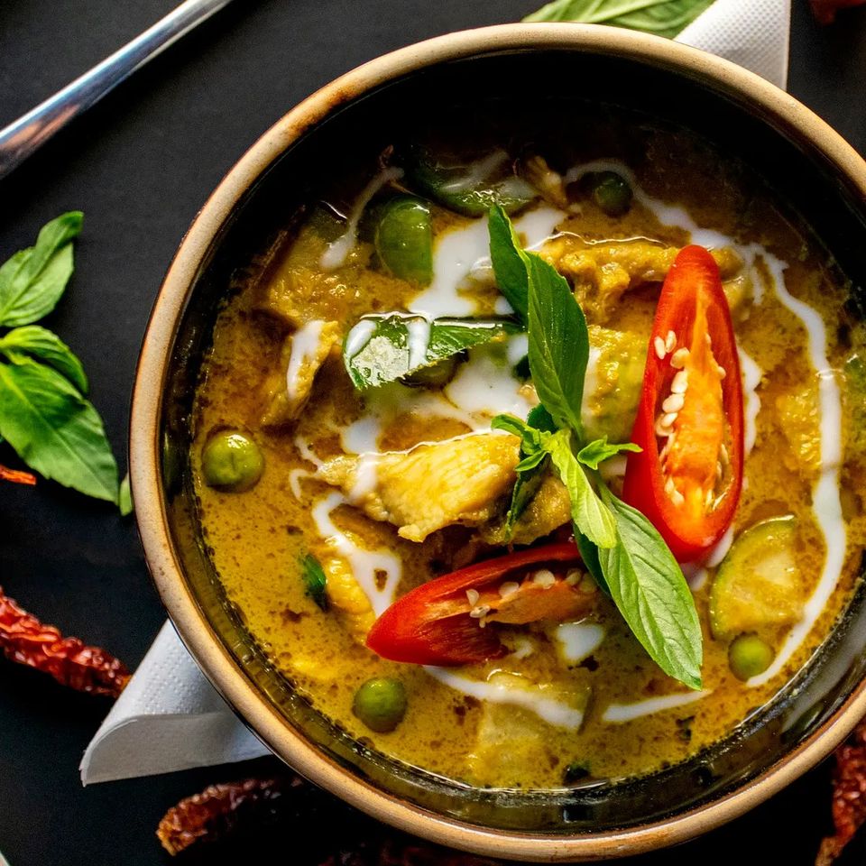 Thai Green Curry at Thai American Bistro in Sugar Land, Tx