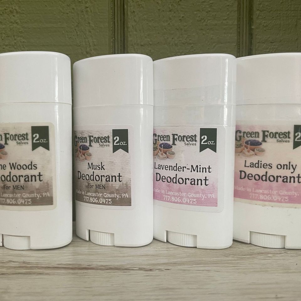 Deodorants by Green Forest Soaps & Salves, Paradise, PA