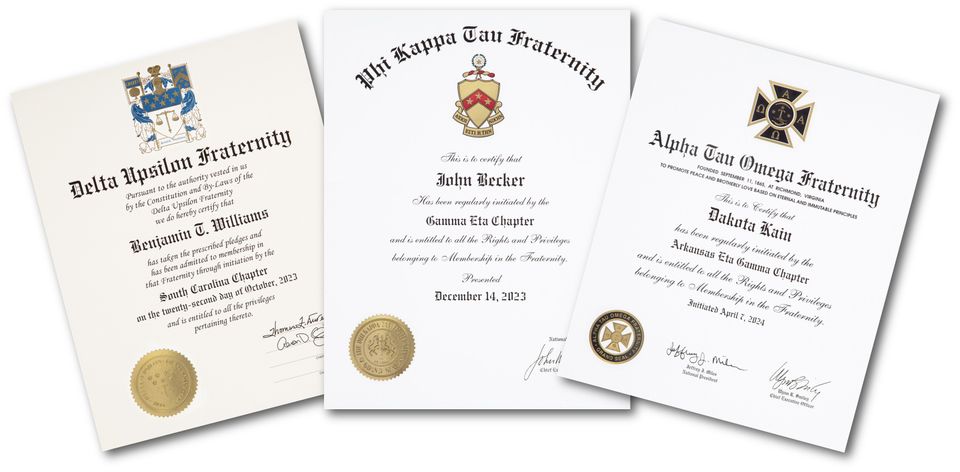 Gcp membership certificates