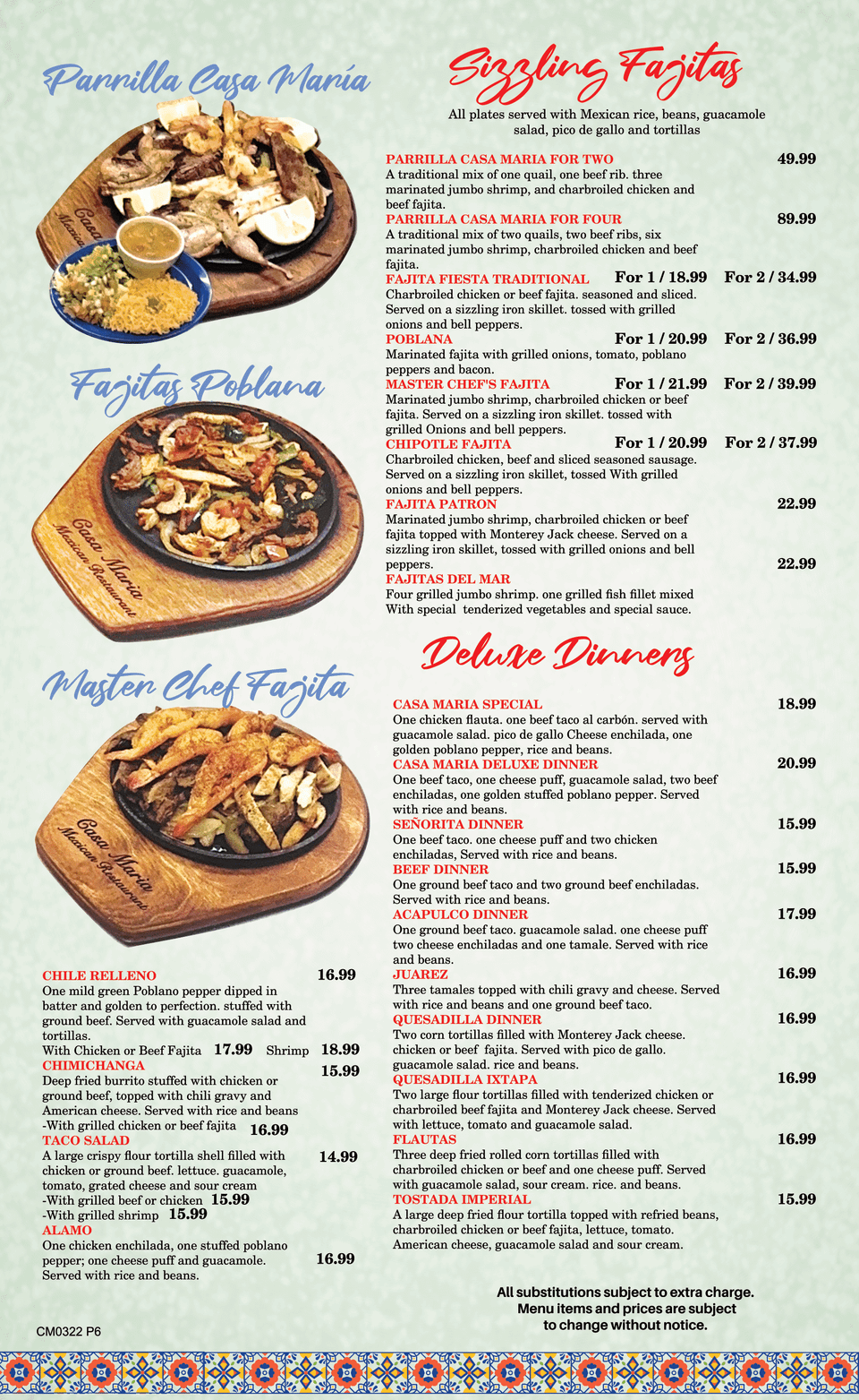 Menu oficio   casa maria restaurant 6
