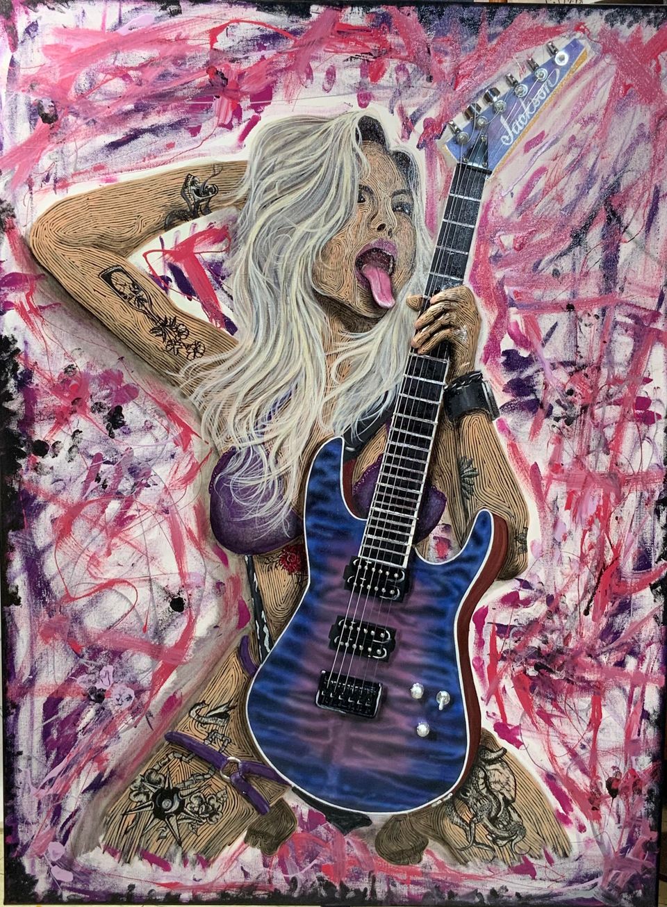 Hand-painted portrait art collection by Skeeter's Grafix.
