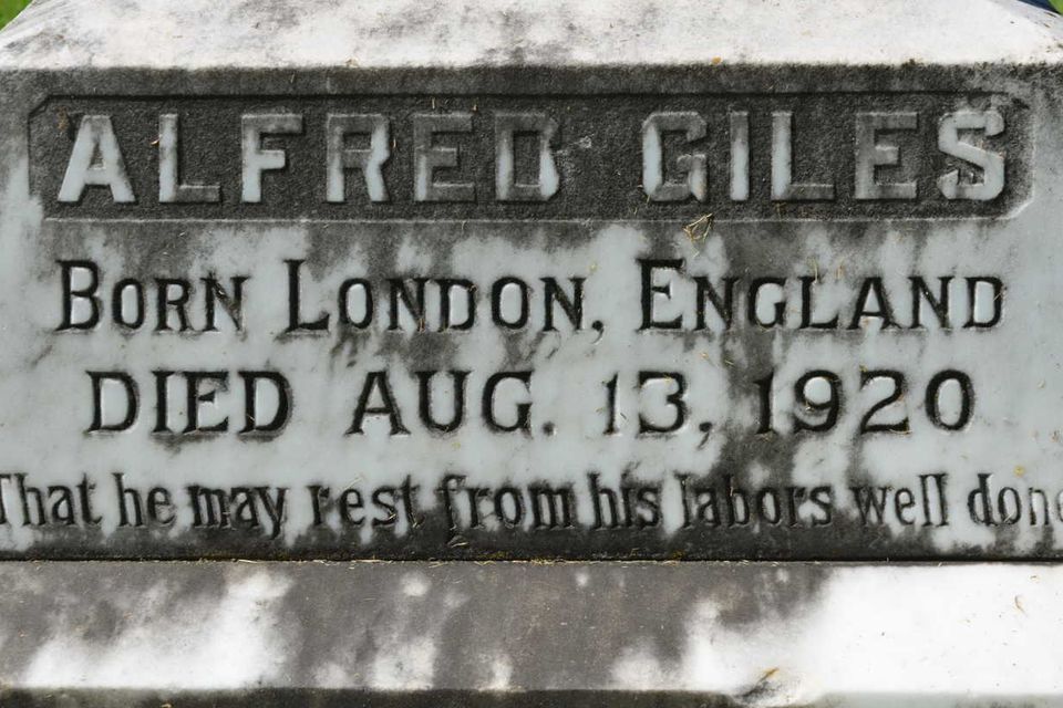 Alfred giles   city cemetery  1 san antonio   photo by shirley grammer