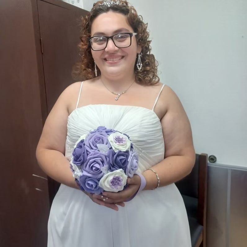 Bride with bouquet