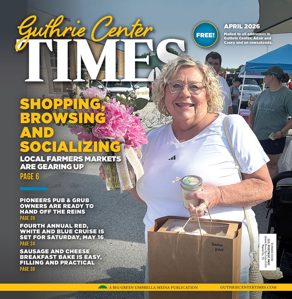 Guthrie center times   april 2026