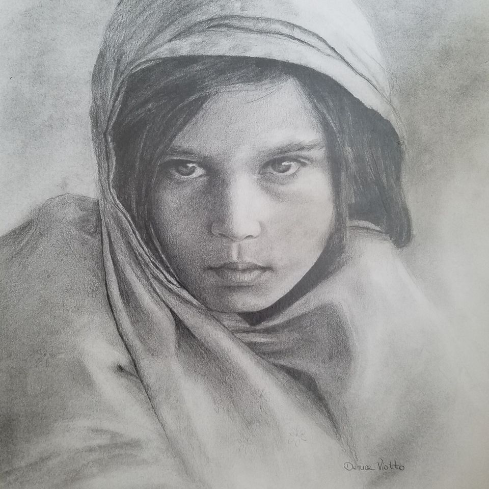 Study of a Girl - Charcoal (11"x14")