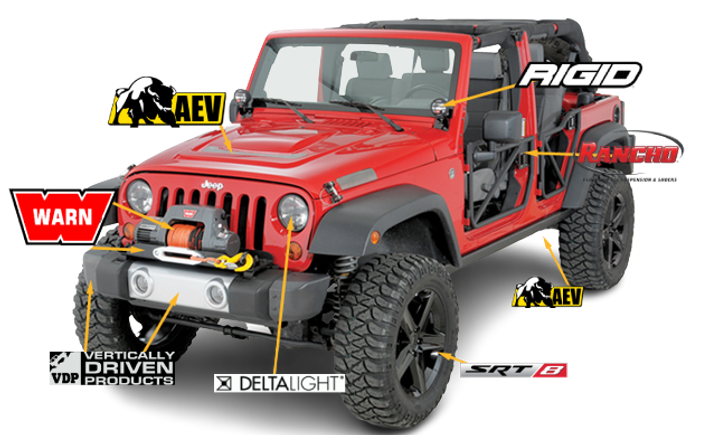 Wrangler parts brands