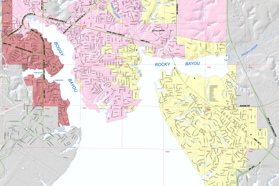Niceville valparaiso map c