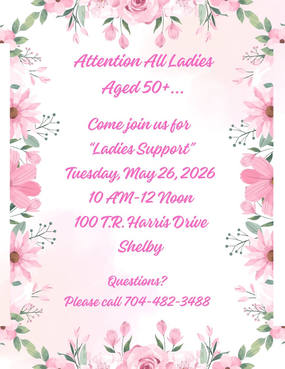 Poster ladies support may 2026
