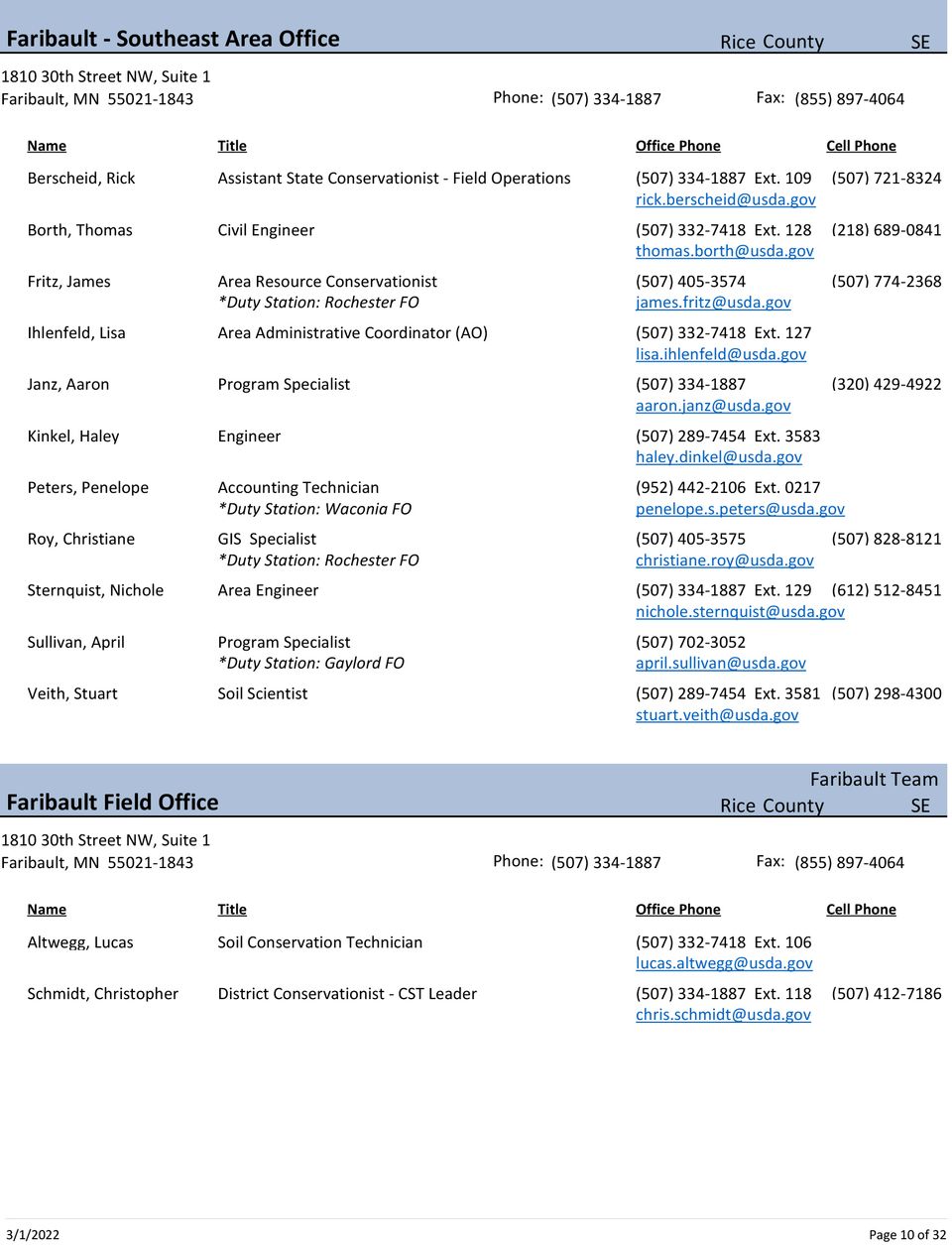 Mn directory by office 10