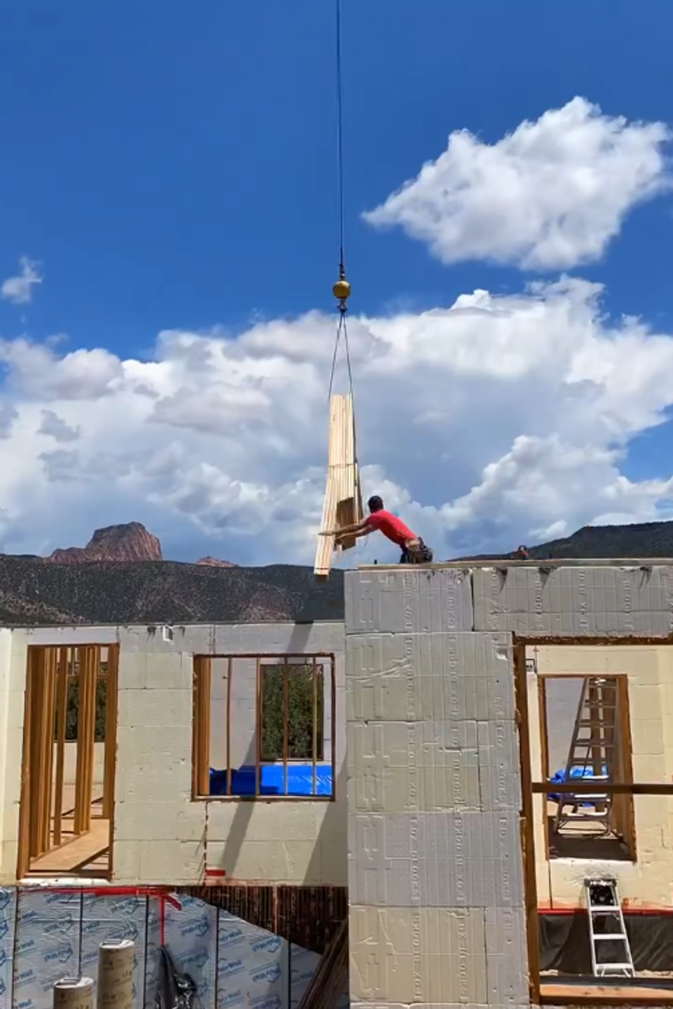 Truss setting
