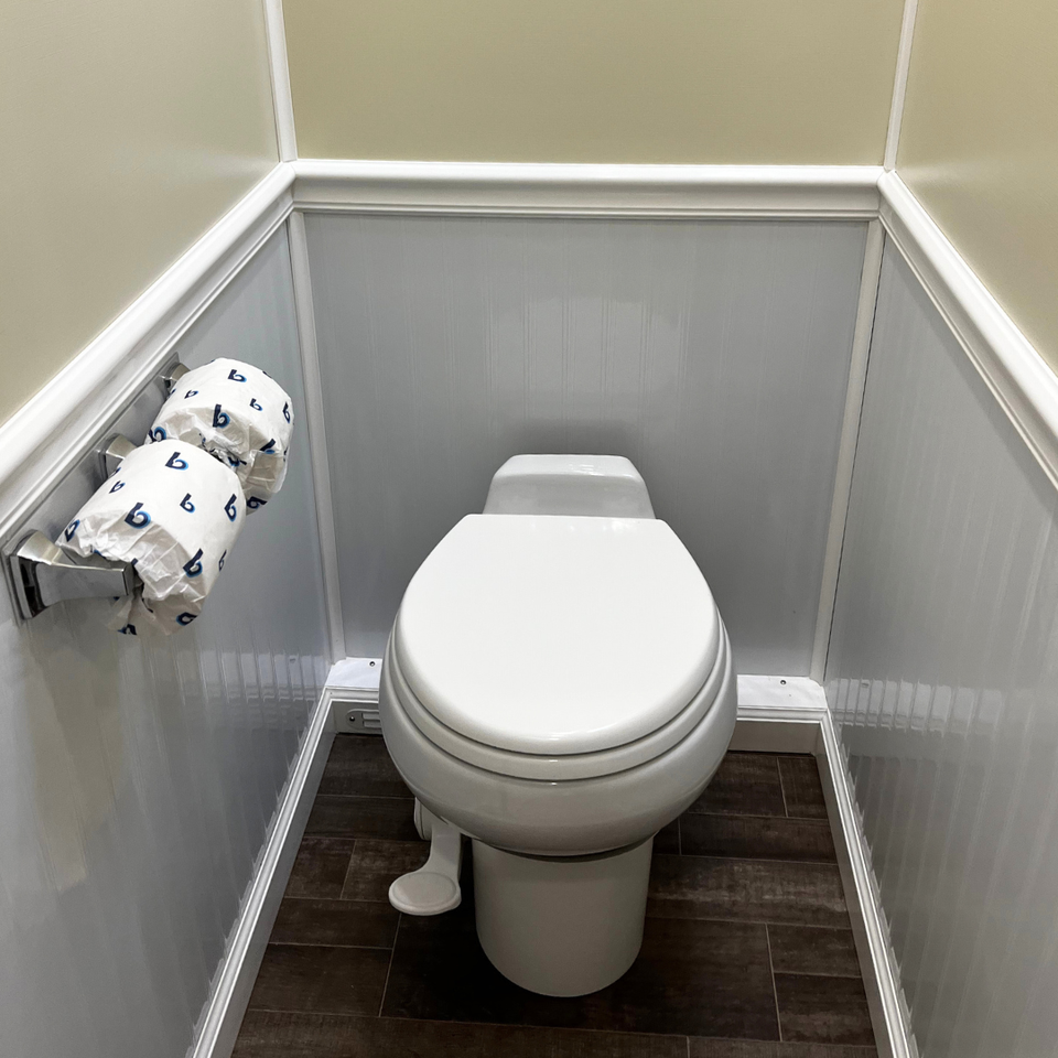 Restroom Trailer Interior