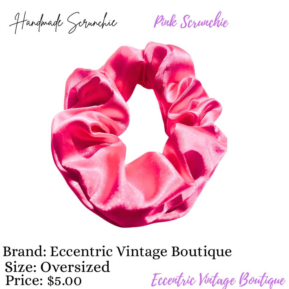 Pink scrunchie