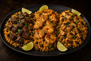 Ny eatz steak shrimp chicken yellow rice beans wilmington nc
