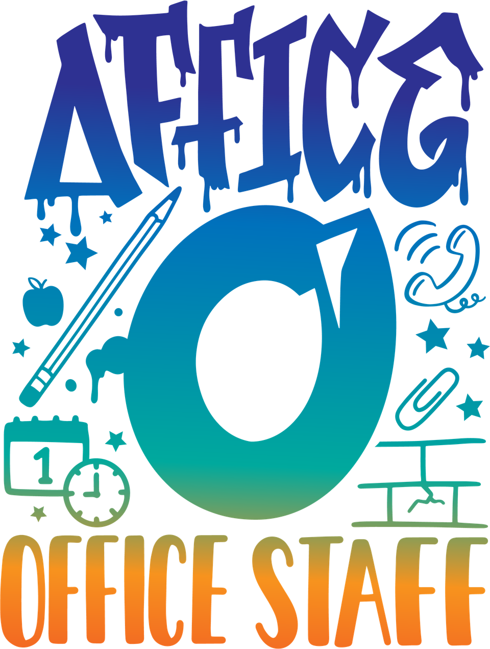 School   office staff color