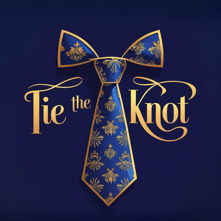 Polished logo for wedding business 'tie the knot'