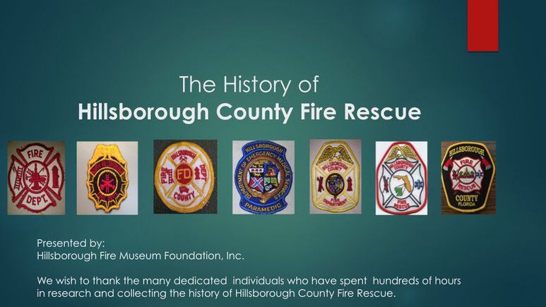 The history of hillsborough county fire rescue 2019.001