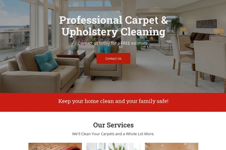 Carpet Cleaning website design