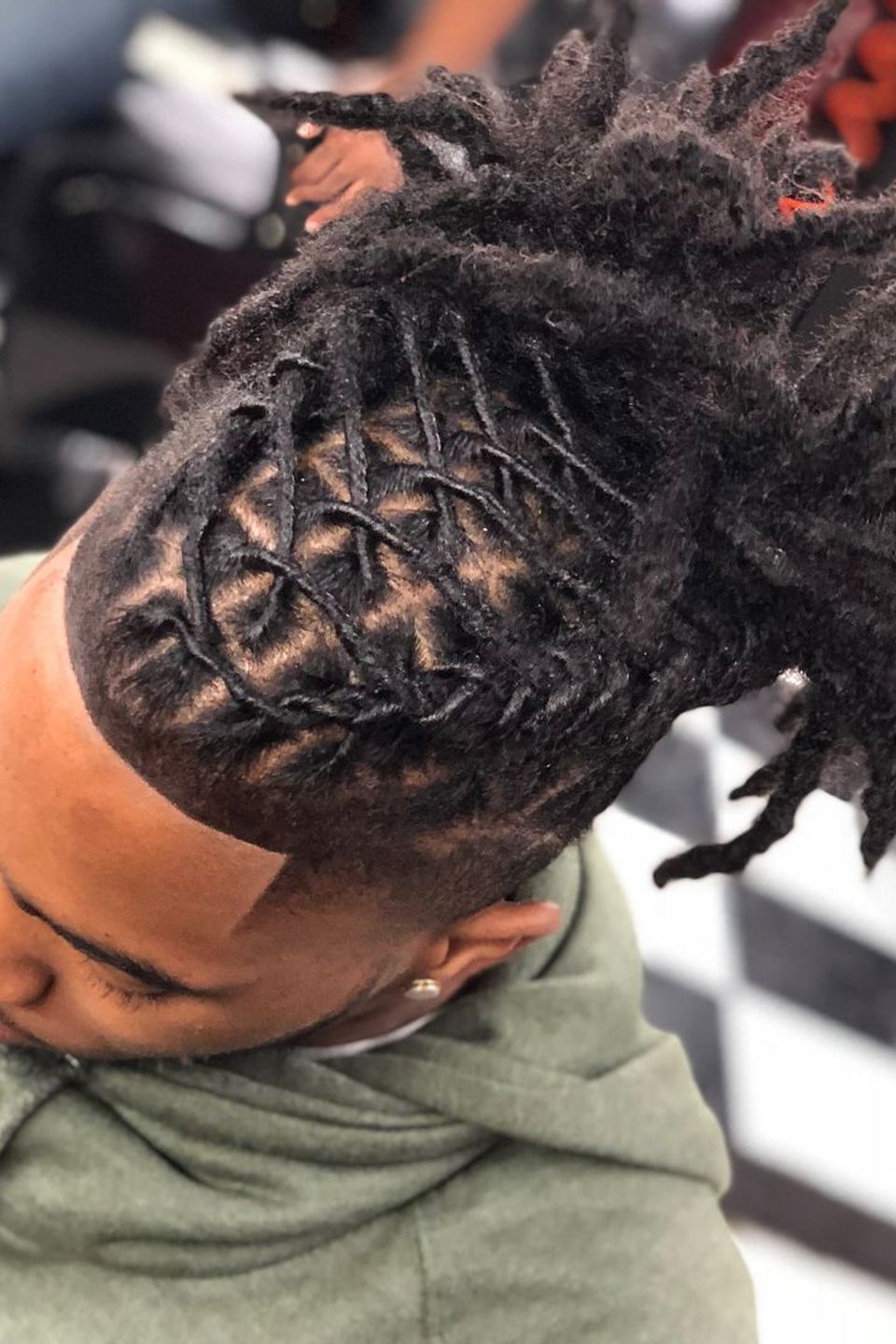 Locs styling jagged edge