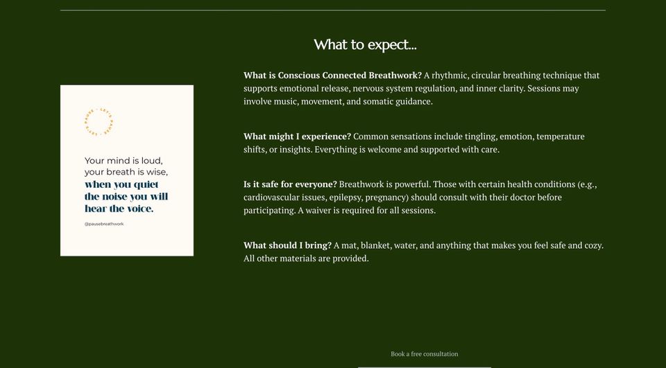 Screenshot- Blackbird Breathwork - KPCopy's work with them