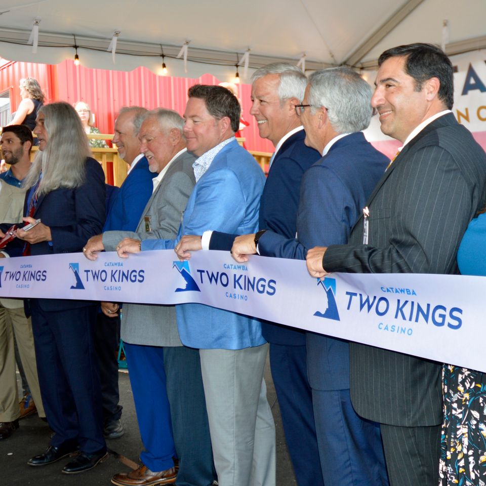 And with the cutting of the ribbon the casino officially opens