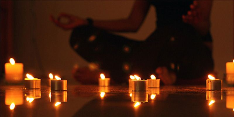 Candle yoga