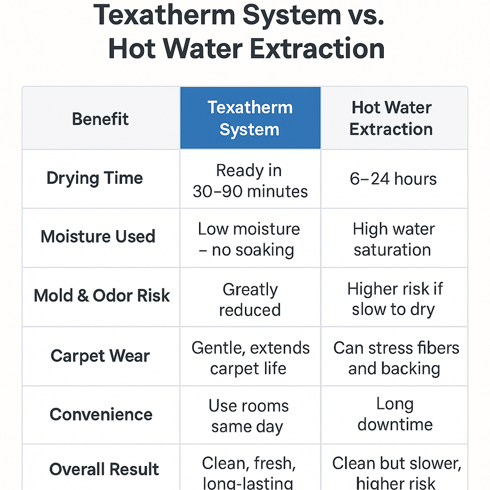Texatherm v hot water extraction