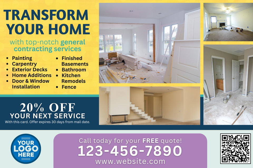 Remodelingconstruction postcards