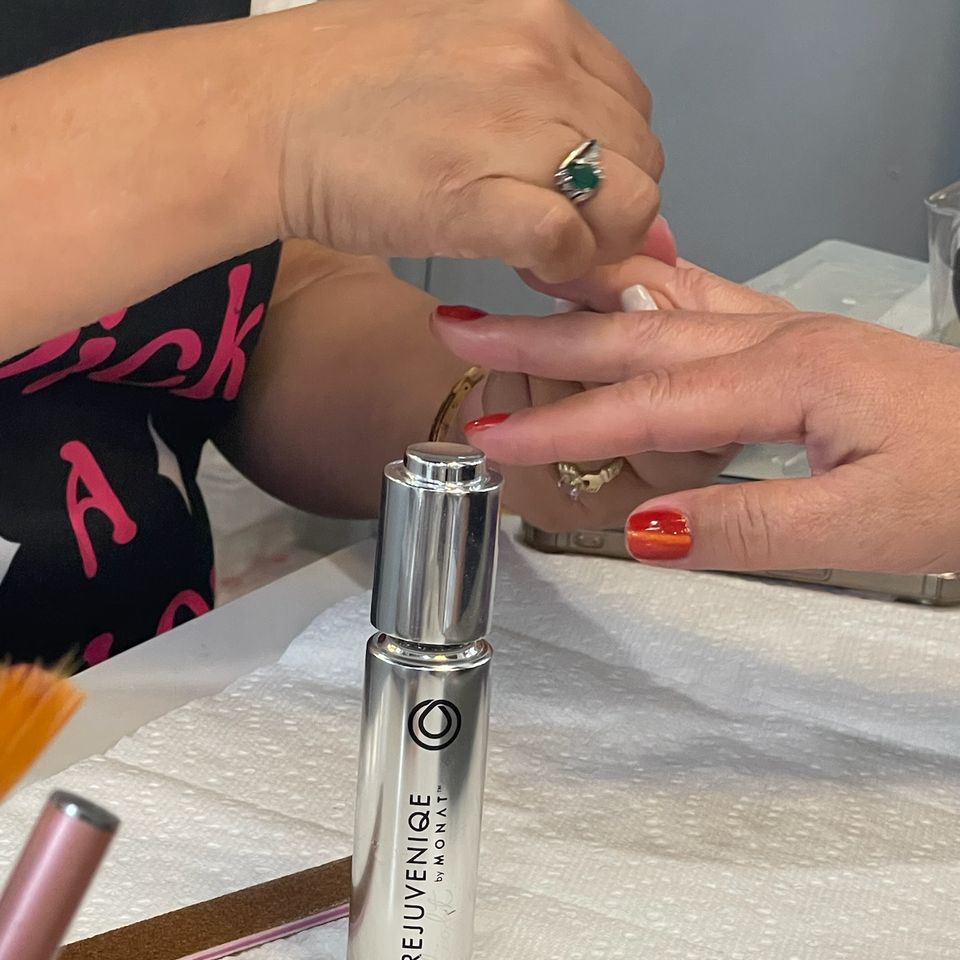 Nail service being done at Nail Lover in Sound Beach by a technician
