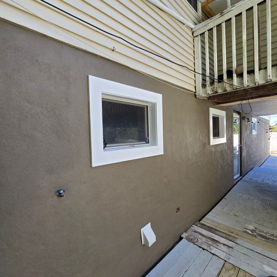 After stucco work