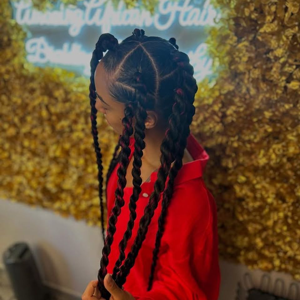 Burniman twist, done by Amazing African Hair Braiding By Ruthy in Los Angeles CA
