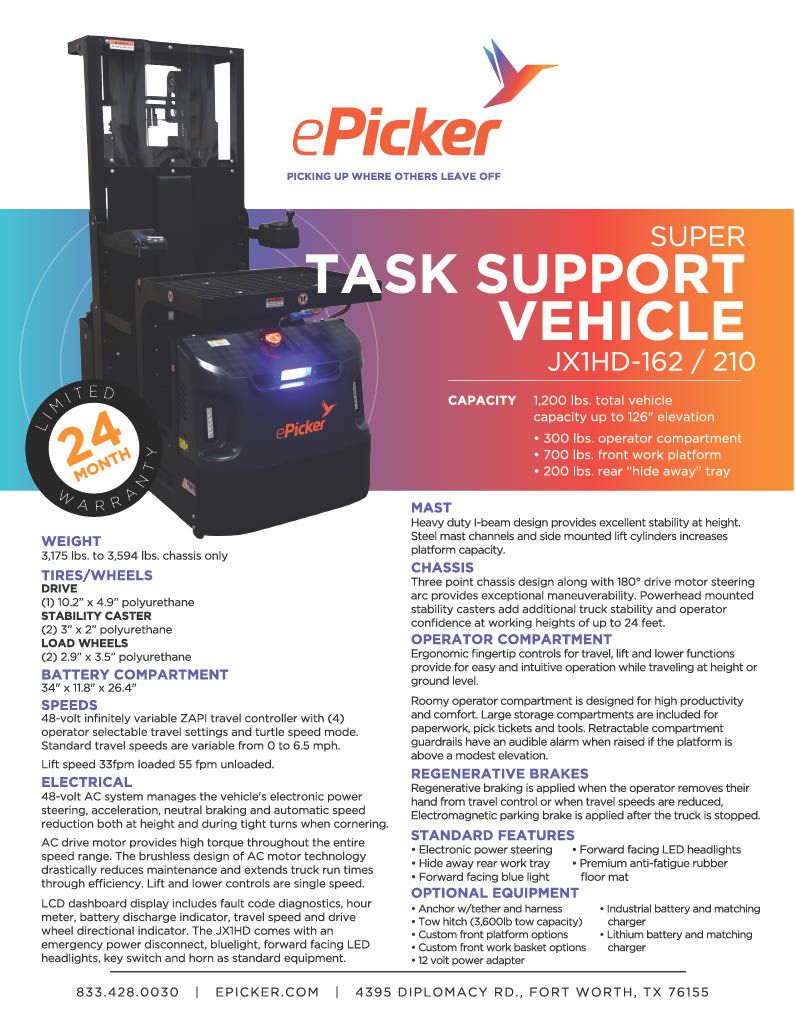 Super task support vehicle jx1hd part 11024 1