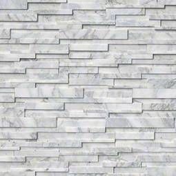 Calacatta cressa 3d stacked stone panels