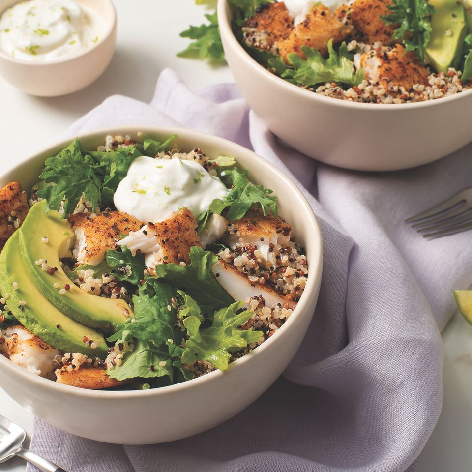 Fish taco bowl