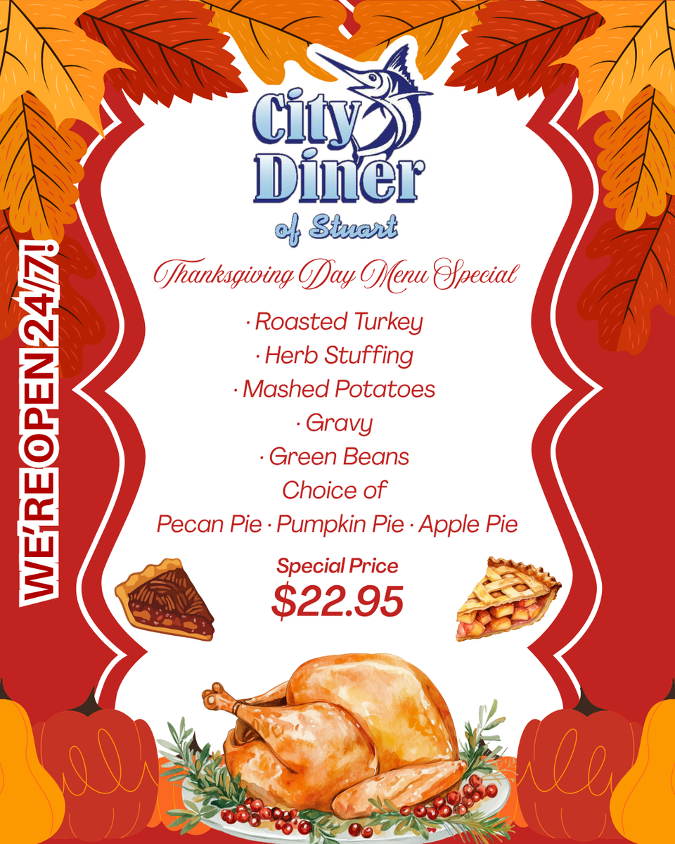 City diner thanksgiving special