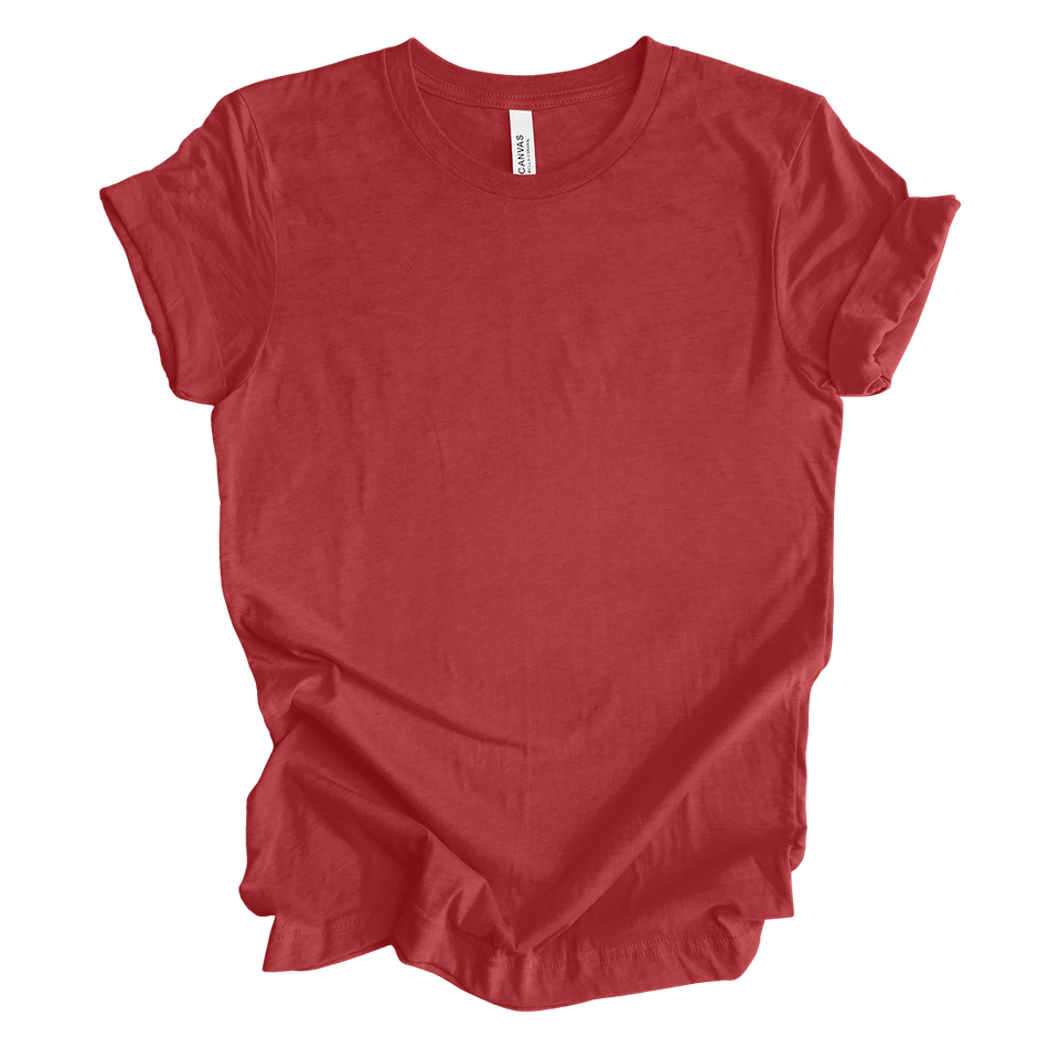 C heather canvas red