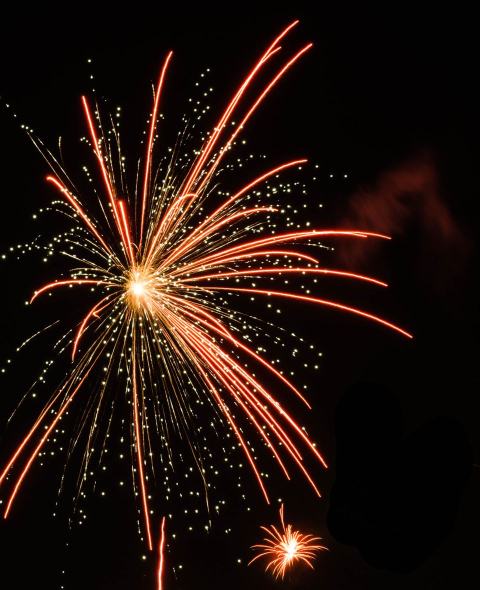 Bottle rockets fireworks display
