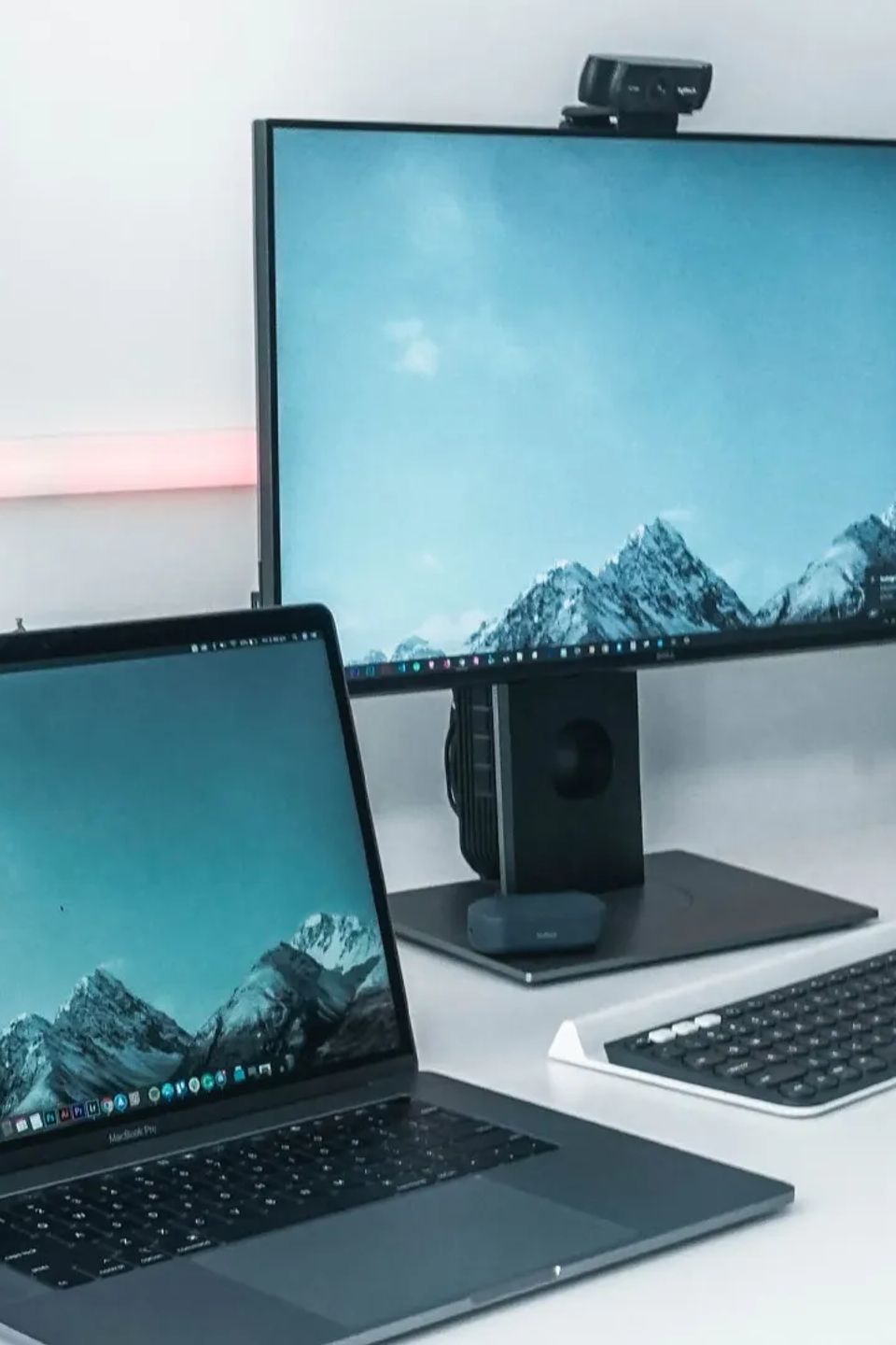 Desktop and laptop
