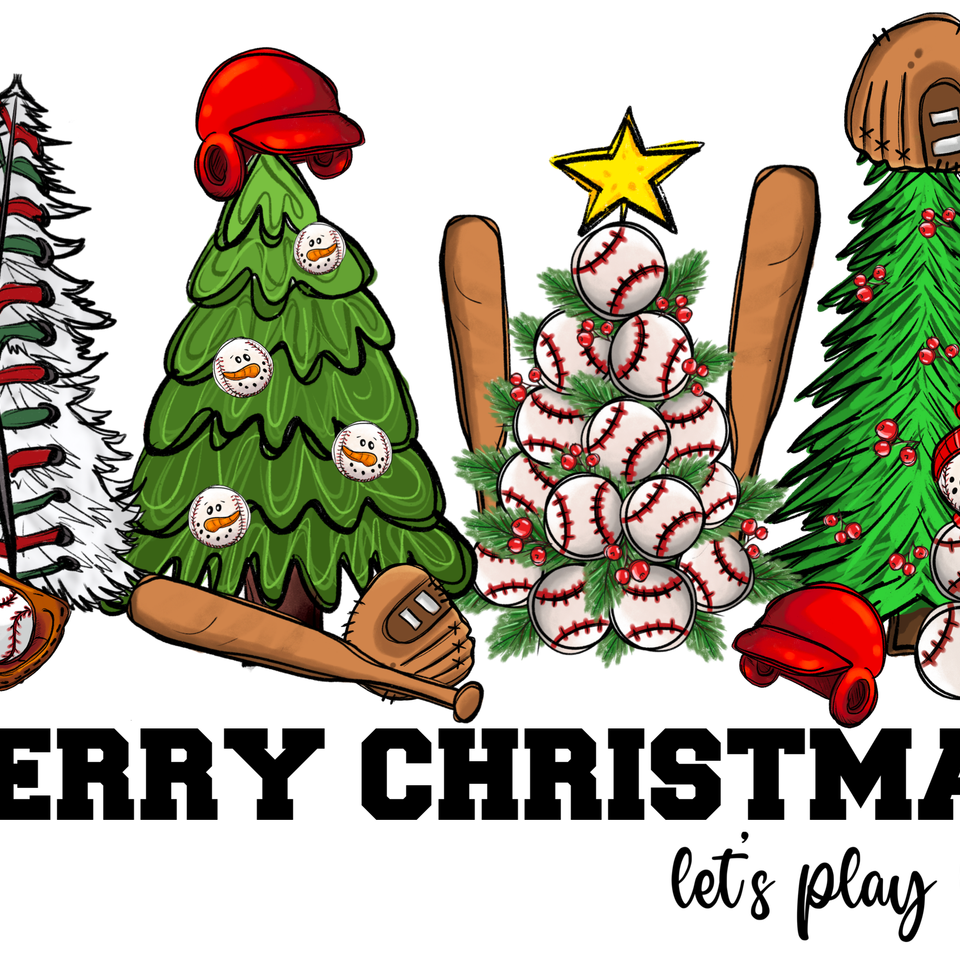 Seasons   christmas   christmas baseball trees