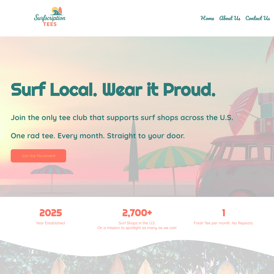 Surfscription tees
